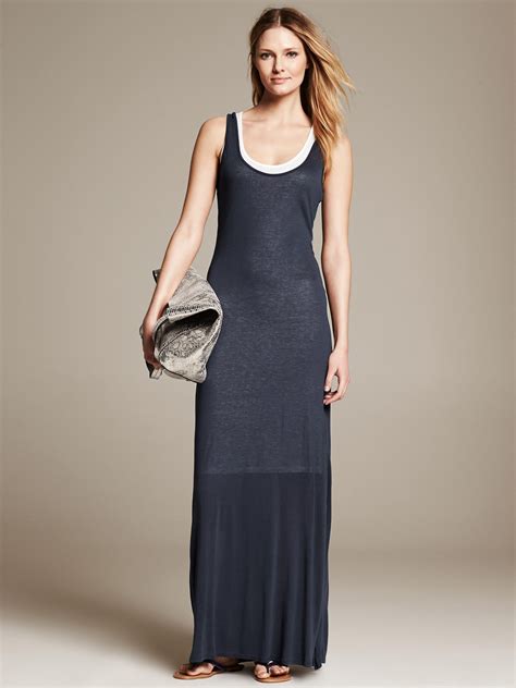 banana republic navy blue dress